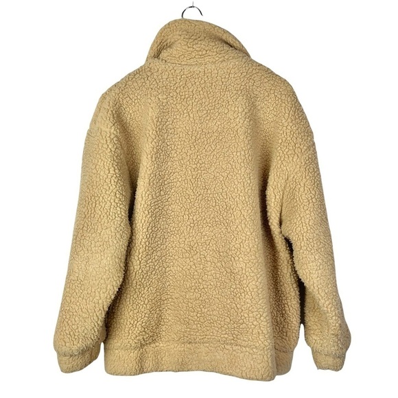 I.AM.GIA Pixie Full Zip Teddy Sherpa Caramel Brown Oversized Jacket S - Picture 4 of 7